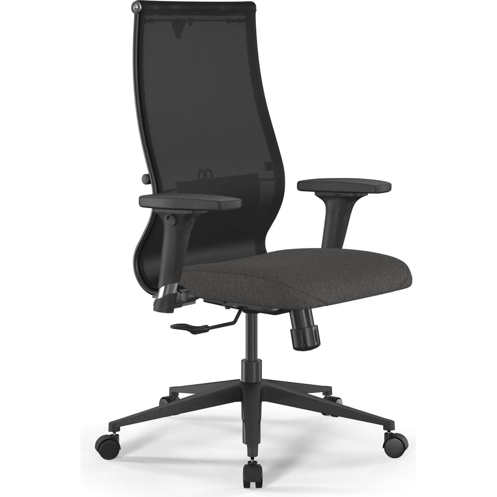 Кресло для персонала МЕТТА Synchro Sit 10 B2-165D - T+Bahama /Kb00/Wh12/D02P(M20.B11.G19.W02) (Черный-Тем.серый) z509230773