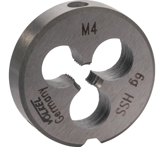 Изображение товара Плашка VOLKEL М4 шаг 0.7мм DINEN22568 HSS 20x5мм 27430 V27430