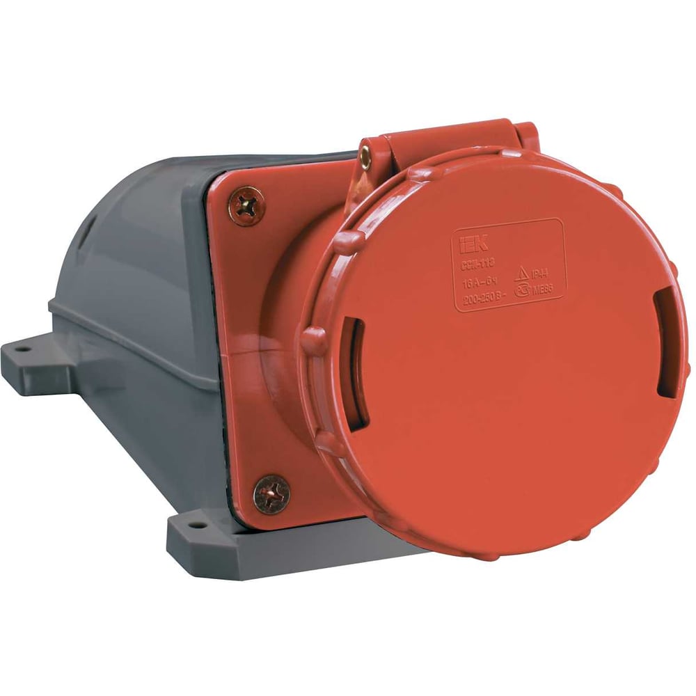 Изображение товара Розетка IEK 135, наружная установка, 63А, 3P+E+N, 380В, IP54, ИЭК PSR12-063-5