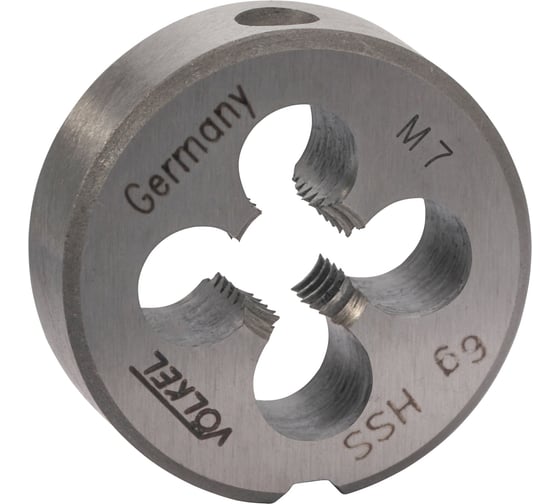Изображение товара Плашка VOLKEL М7 шаг 1.0мм DINEN22568 HSS 25x9мм 27440 V27440