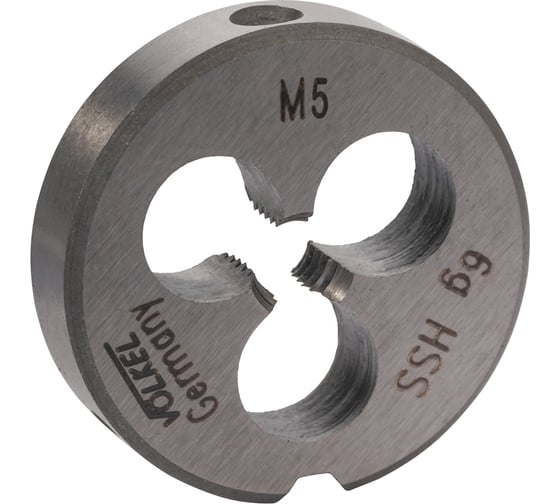 Изображение товара Плашка VOLKEL М5 шаг 0.8мм DINEN22568 HSS 20x7мм 27434 V27434