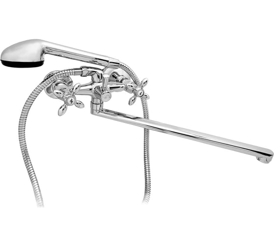 Изображение товара Смеситель для ванны SAMARA №1 Азалия плоский излив, 1/2, керамика 5601