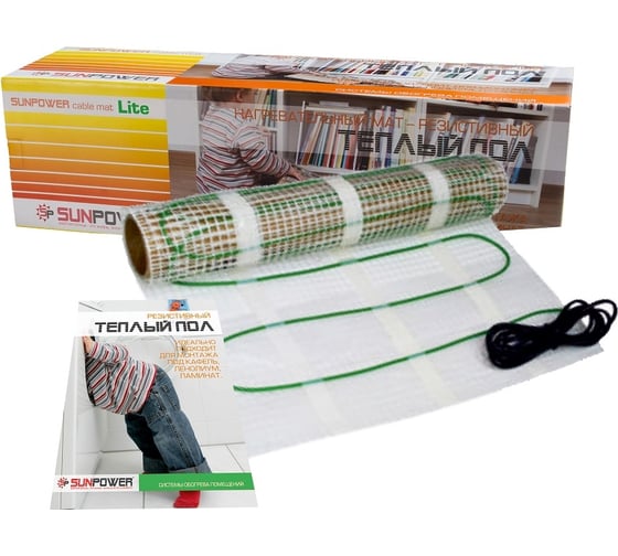 Изображение товара Нагревательный мат Sun Power SPCM Lite-7 м2, 1050 Вт SPCM Lite /7,0