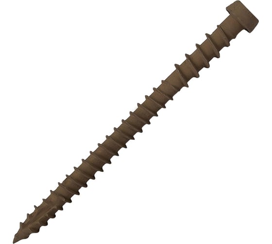 Изображение товара Саморез для террасной доски HARDWEX ТМ HWX-D-SP-5.0x63 мм, Torx-20, RUSPERT, Pantone 7505C, 250 шт. 5190024092916