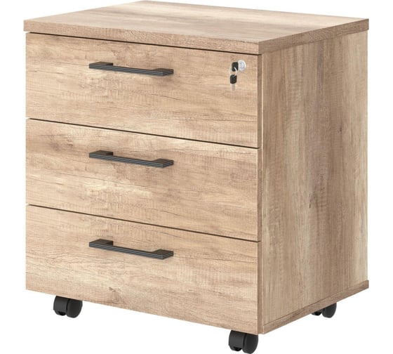 Изображение товара Тумба мобильная ООО Комус TORR TMC3D.1A 465x452x650 Дуб Каньон 1741174