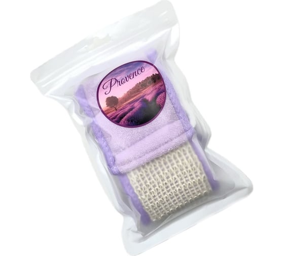 Изображение товара Мочалка банная c ручками EUROHOUSE 8x69см, хлопок, лен, поролон, полиэстер 16146