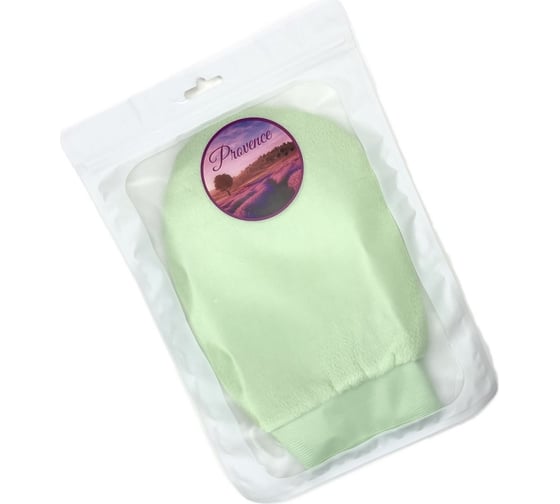 Изображение товара Губка-мочалка для тела EUROHOUSE банная рукавица 13,5x21см, полиэстер, поролон 16147