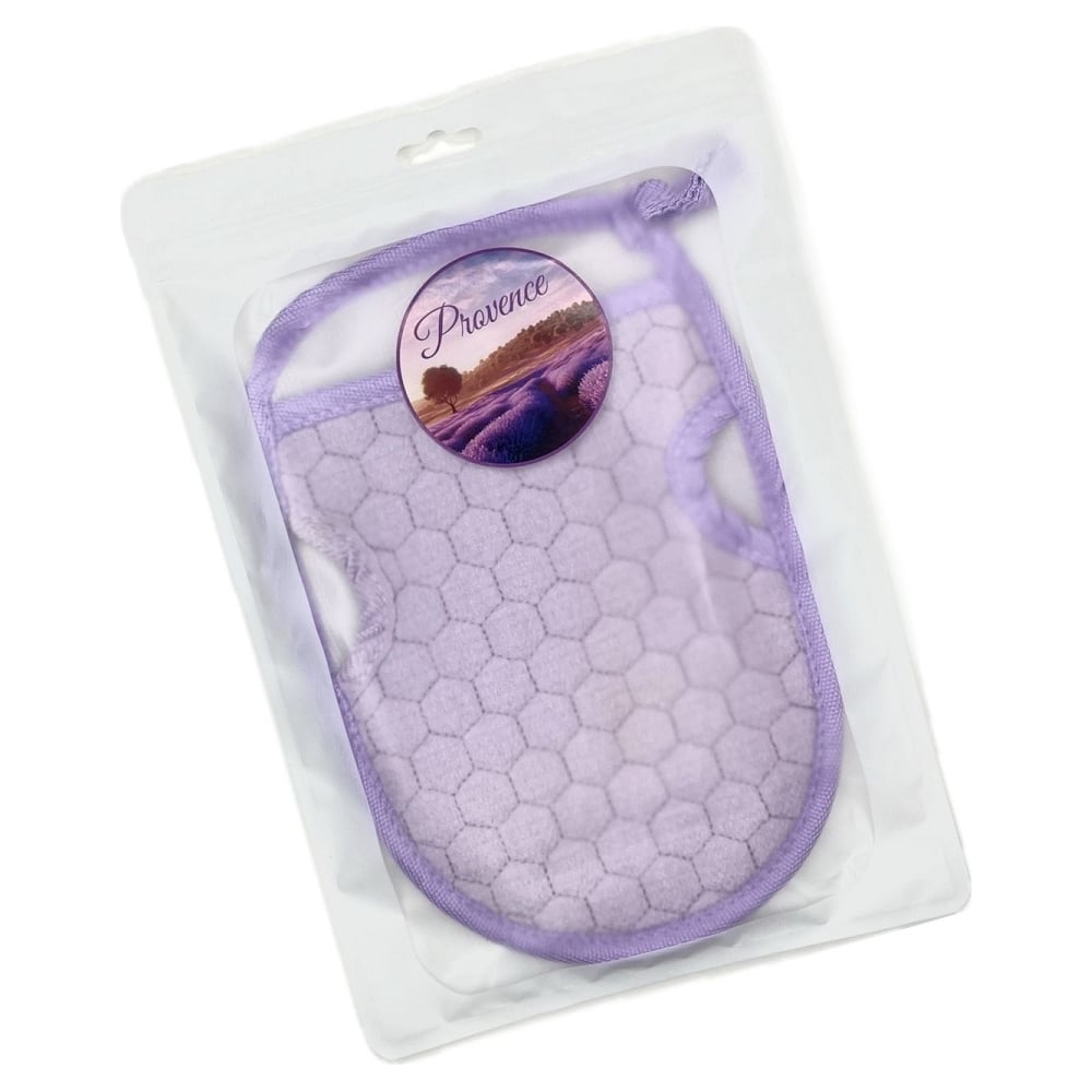 Изображение товара Мочалка-рукавица банная EUROHOUSE 14x22 см из полиэстера и поролона