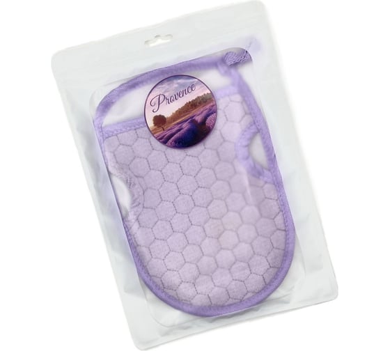 Изображение товара Мочалка-рукавица банная EUROHOUSE 14x22см, полиэстер 16141