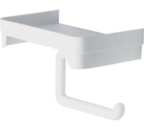 Изображение товара Настенный держатель для туалетной бумаги с полкой МУЛЬТИДОМ 18x11x4.5 см VL34-208