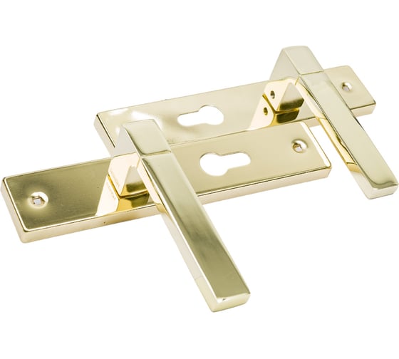 Изображение товара Дверная ручка на планке НОРА-М NEW 109-55 мм золото 16904