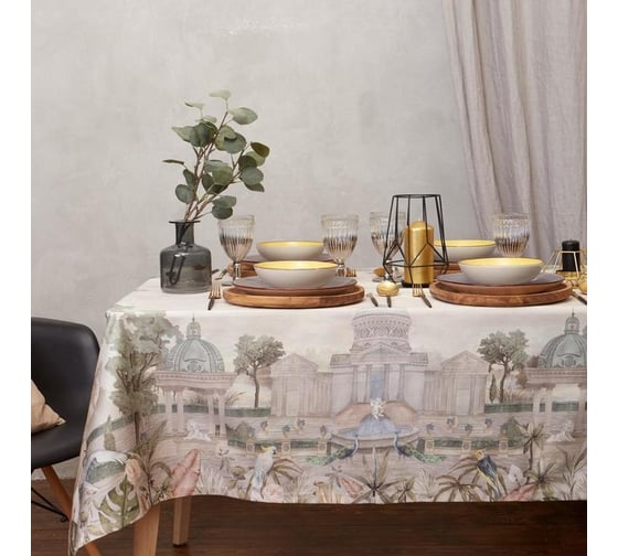 Изображение товара Скатерть Этель Райский сад 220x150 +/- 3 см, 100% хлопок, саржа 190 гр/м2 5572819