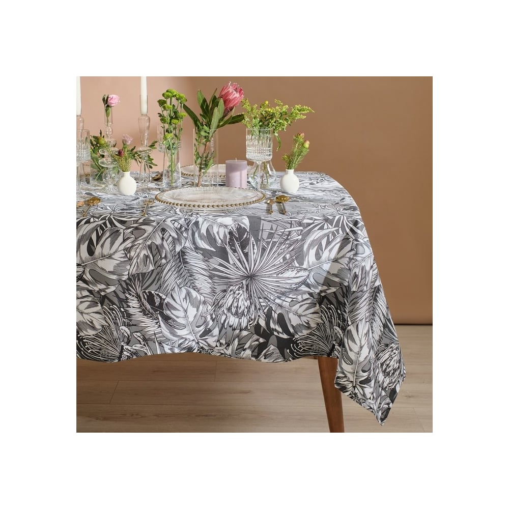 Изображение товара Скатерть Этель Palm leaves 149x180 см из 100% хлопка