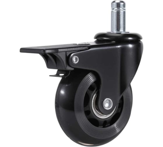 Изображение товара Колесо для кресла с тормозом Brante D 65 мм на штыре M11 силикон 104318