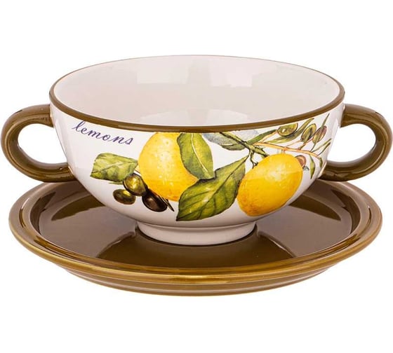 Изображение товара БУЛЬОННИЦА ЛЕМОН ТРИ 19x14x7 СМ 550 МЛ Agness 358-1759
