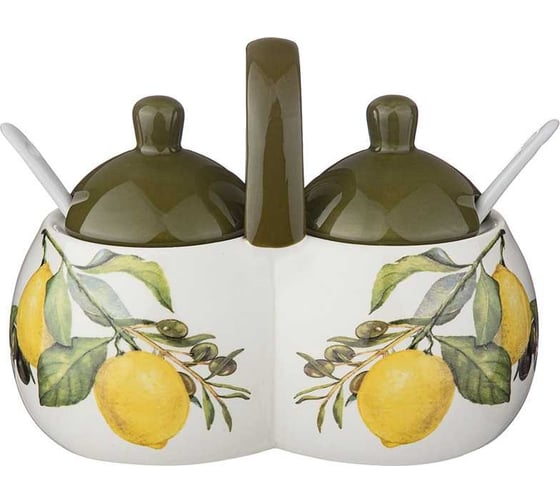 Изображение товара БАНКА 2 СЕКЦИИ ЛЕМОН ТРИ 17x10x13 СМ / 2x320 МЛ Agness 358-1788