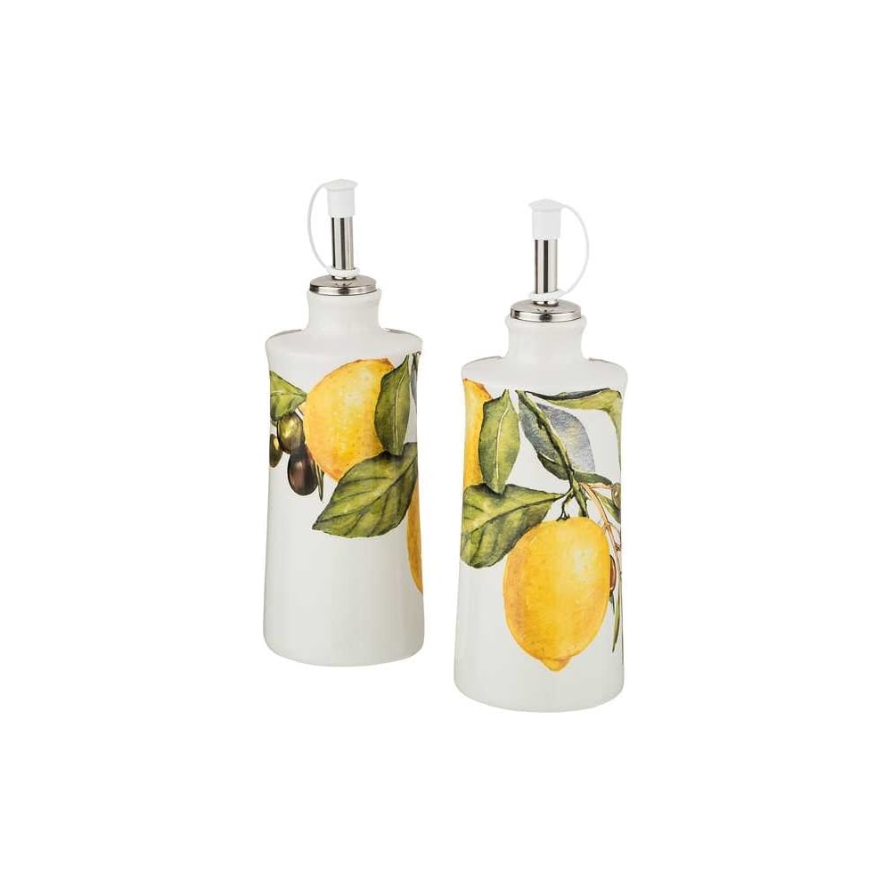 Изображение товара Набор для масла/уксуса Agness лемон три 2пр. 6, 5x14, 5 см 300 мл 358-1569