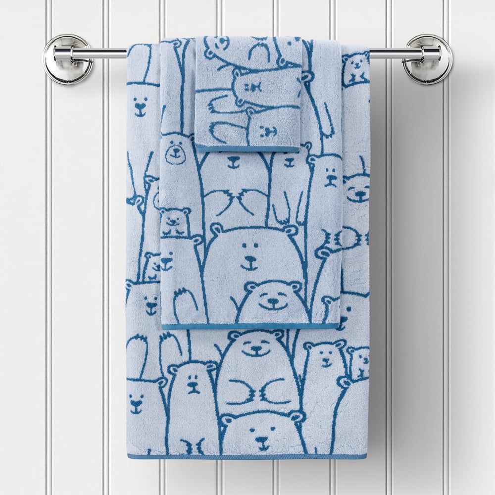 Изображение товара Махровое полотенце плюш 30x50 см голубое Guten Morgen