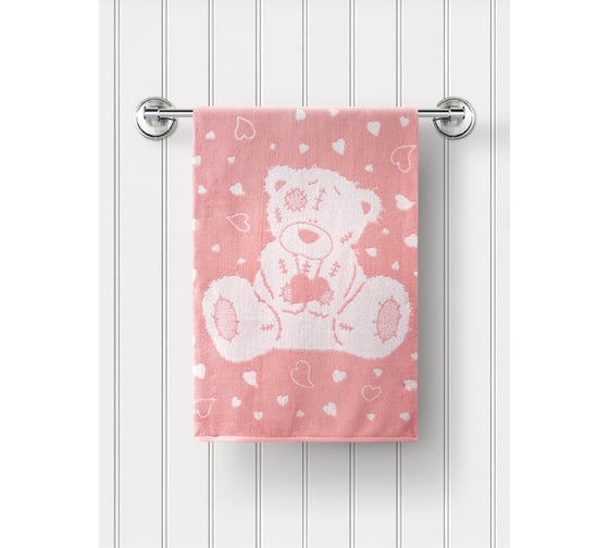 Изображение товара Полотенце Guten Morgen Ткань махровая, Тедди, Цвет: Розовый (70x130 см) ПМ-ТдР-70-130