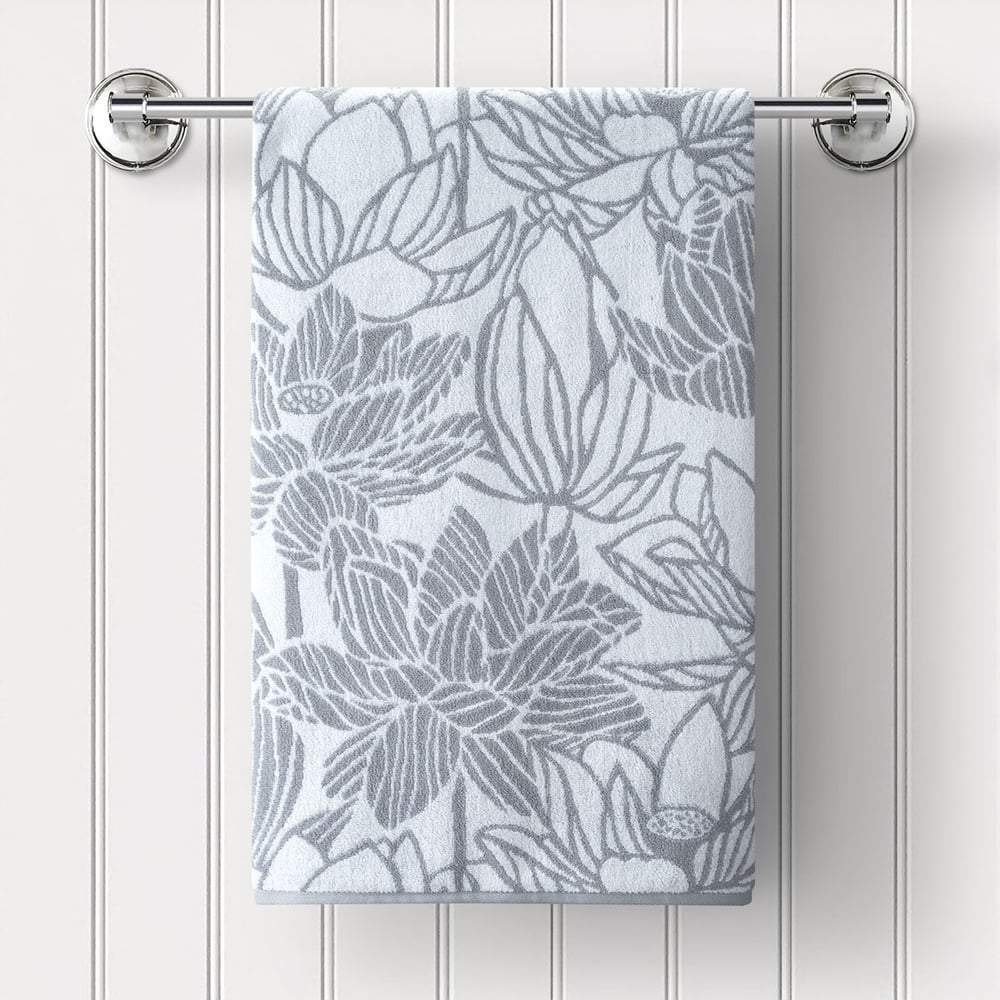Изображение товара Полотенце Guten Morgen Лотос 30x50 см махра хлопок серое