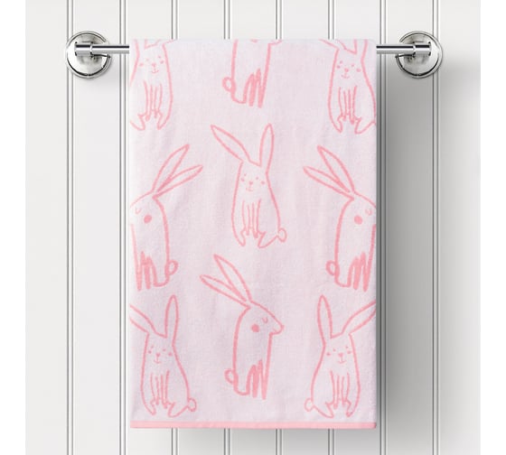 Изображение товара Полотенце Guten Morgen Ткань махровая, Флаффи, Цвет: Розовый (50x90 см) ПМДФлафРоз-50-90