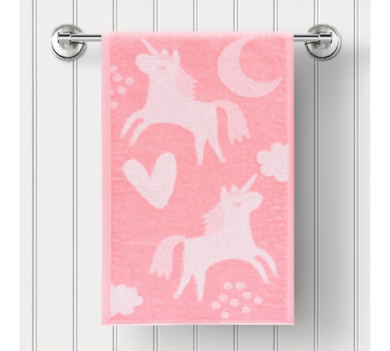 Изображение товара Полотенце Guten Morgen Ткань махровая, Юникорн (70x130 см 1 сорт) ПМЮник-70-130