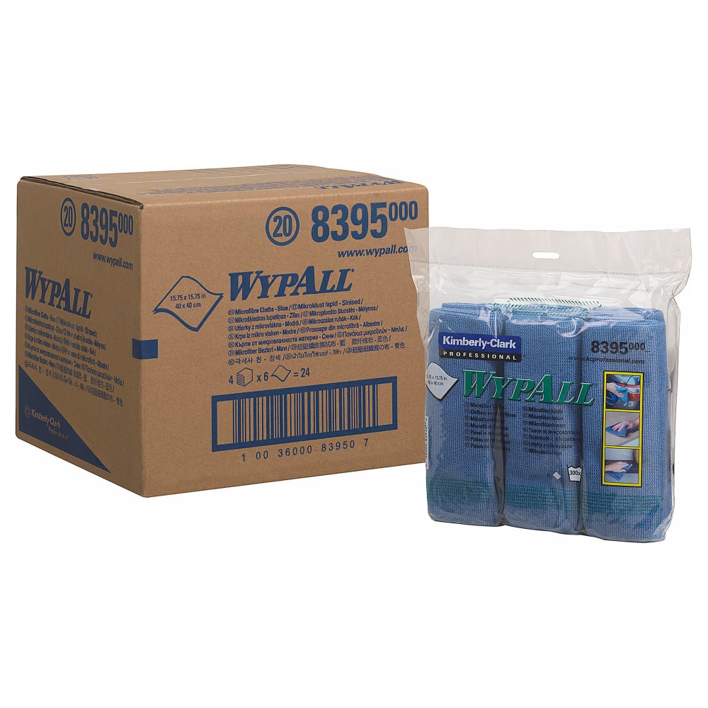 Изображение товара Микрофибра Kimberly-Clark WYPALL 40x40 см синяя 6 шт
