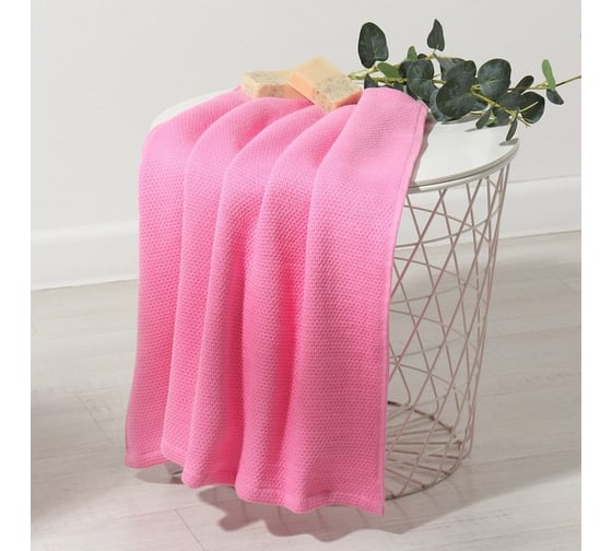 Изображение товара Полотенце вафельное LoveLife Love Life Sweet Momemt 70x130 см, розовый, 100% хлопок, 300 гр/м2 9628251
