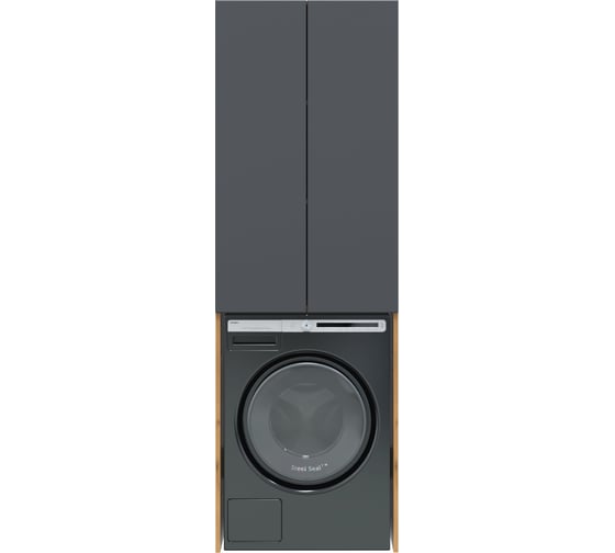 Изображение товара Шкаф напольный Sanstar Graffa для стиральной машины для ванной комнаты Дуб вотан, графит софт 455.1-3.4.1