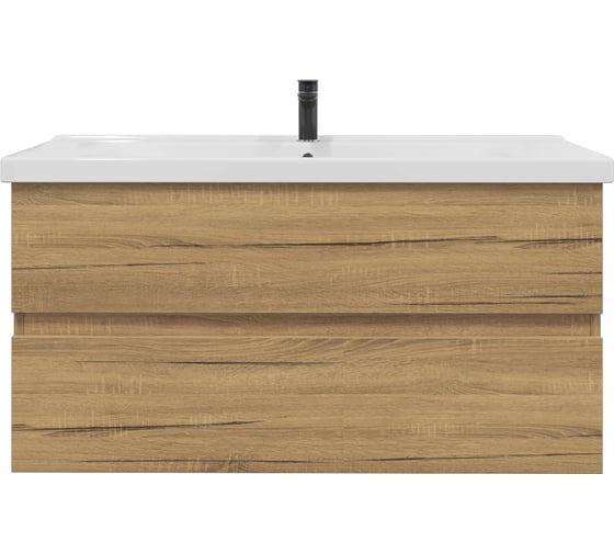 Изображение товара Тумба подвесная Sanstar Lavanti 100 Без раковины для ванной комнаты Дуб вотан 442.1-1.4.1