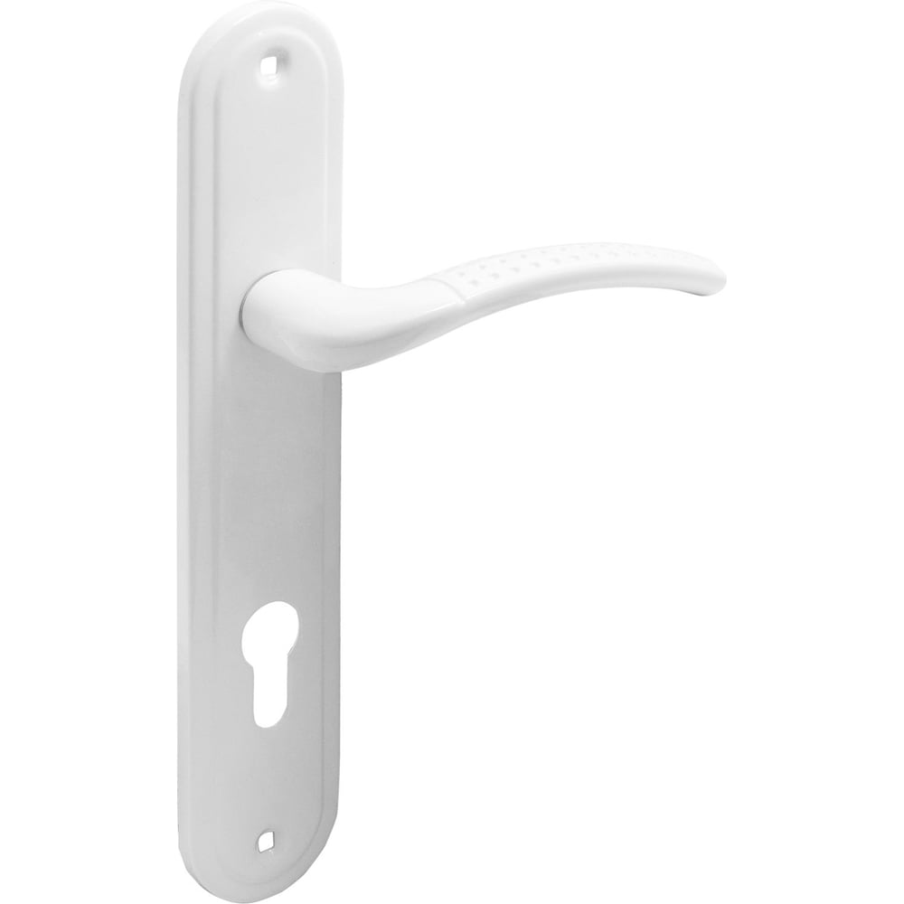 Изображение товара Комплект ручек Аллюр 132-1 85 мм WW белая для межкомнатных дверей