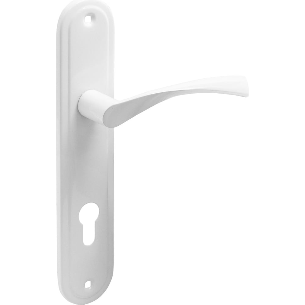 Изображение товара Комплект ручек Аллюр 103-1 85 мм WW белая для межкомнатных дверей