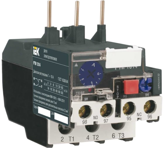 Изображение товара Электротепловое реле IEK РТИ, 1307, 1.6-2.5А, ИЭК DRT10-D016-D025