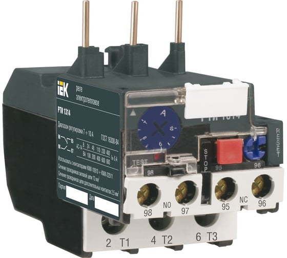 Изображение товара Тепловое реле IEK, РТИ-1303, 0.25-0.4 А, ИЭК DRT10-C025-D004