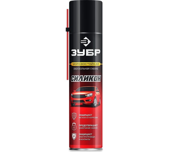 Изображение товара Силиконовая аэрозольная смазка ЗУБР Профессионал 400 мл 41444