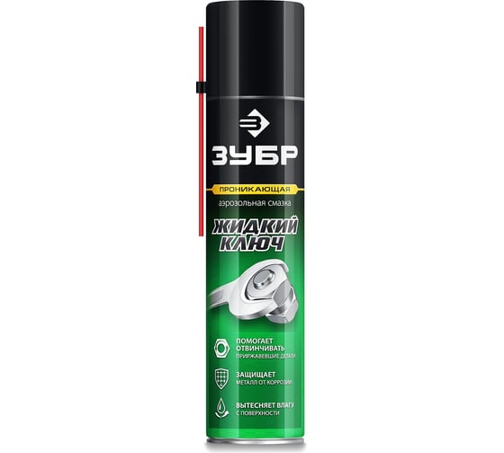 Изображение товара Жидкий ключ ЗУБР Профессионал проникающая аэрозольная смазка 400 мл 41446