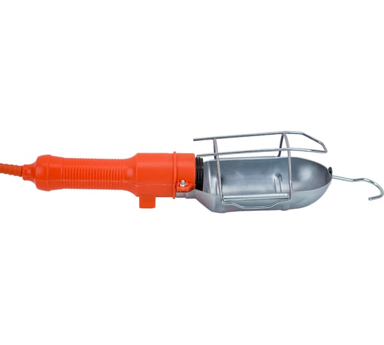 Изображение товара Переносной светильник IEK УП-1P, плоская вилка, с выключателем, 2Р, 5м, ИЭК WSP20-05-K09