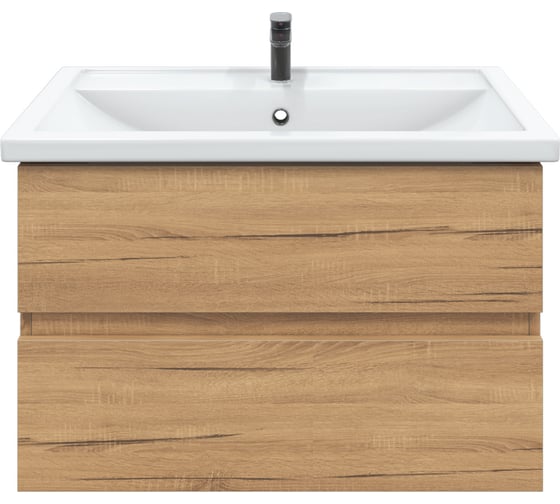 Изображение товара Тумба подвесная Sanstar Lavanti 70 Без раковины для ванной комнаты Дуб вотан 440.1-1.4.1