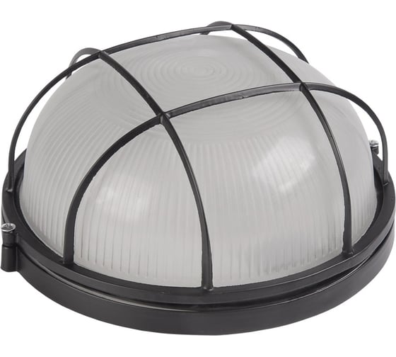 Изображение товара Светильник IEK НПП/НПБ, 1102, круг, с решеткой, 100Вт, IP54, ИЭК, черный LNPP0-1102-1-100-K02