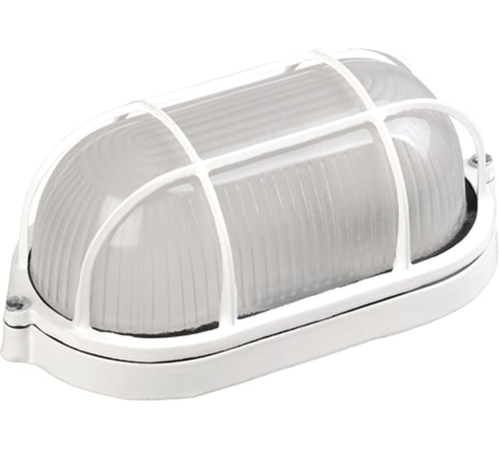 Изображение товара Светильник IEK НПП/НПБ, 1202, овал, решетка, 100Вт, IP54, ИЭК, белый LNPP0-1202-1-100-K01