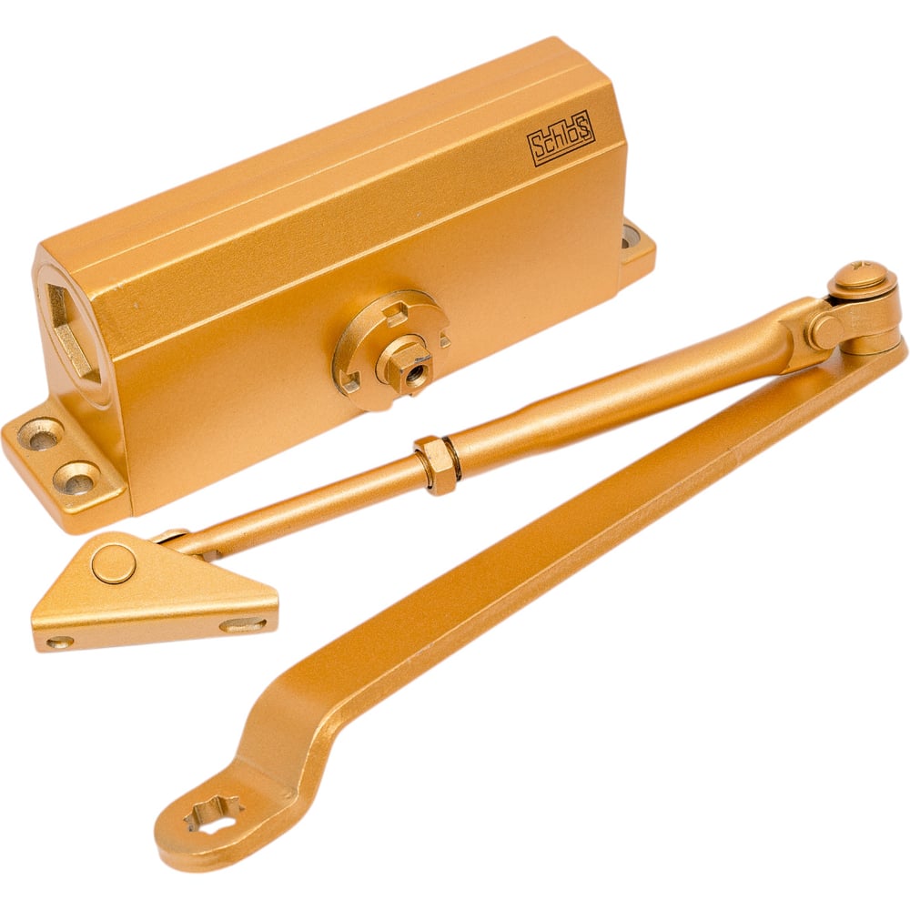 Изображение товара Доводчик SCHLOSS 61102 40-65 кг золото монтаж сверху