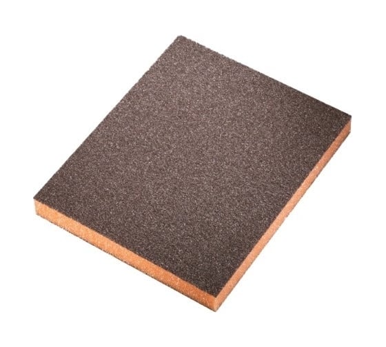 Изображение товара Губка 2-х сторонняя Sponge Soft 98х120х13 мм, Medium, P280, оранжевая, 20 шт SIA 0070.1244.01.09