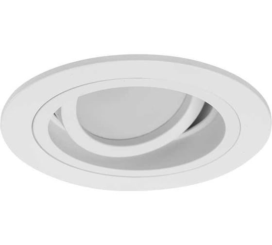 Изображение товара Встраиваемый cветильник Wolta Alto, корпус под лампу GU5.3, макс.мощность 35 Вт, 92×25 мм, монтажное отверстие 80 мм, круглый, Белый WDL-GU5.3/02W-R