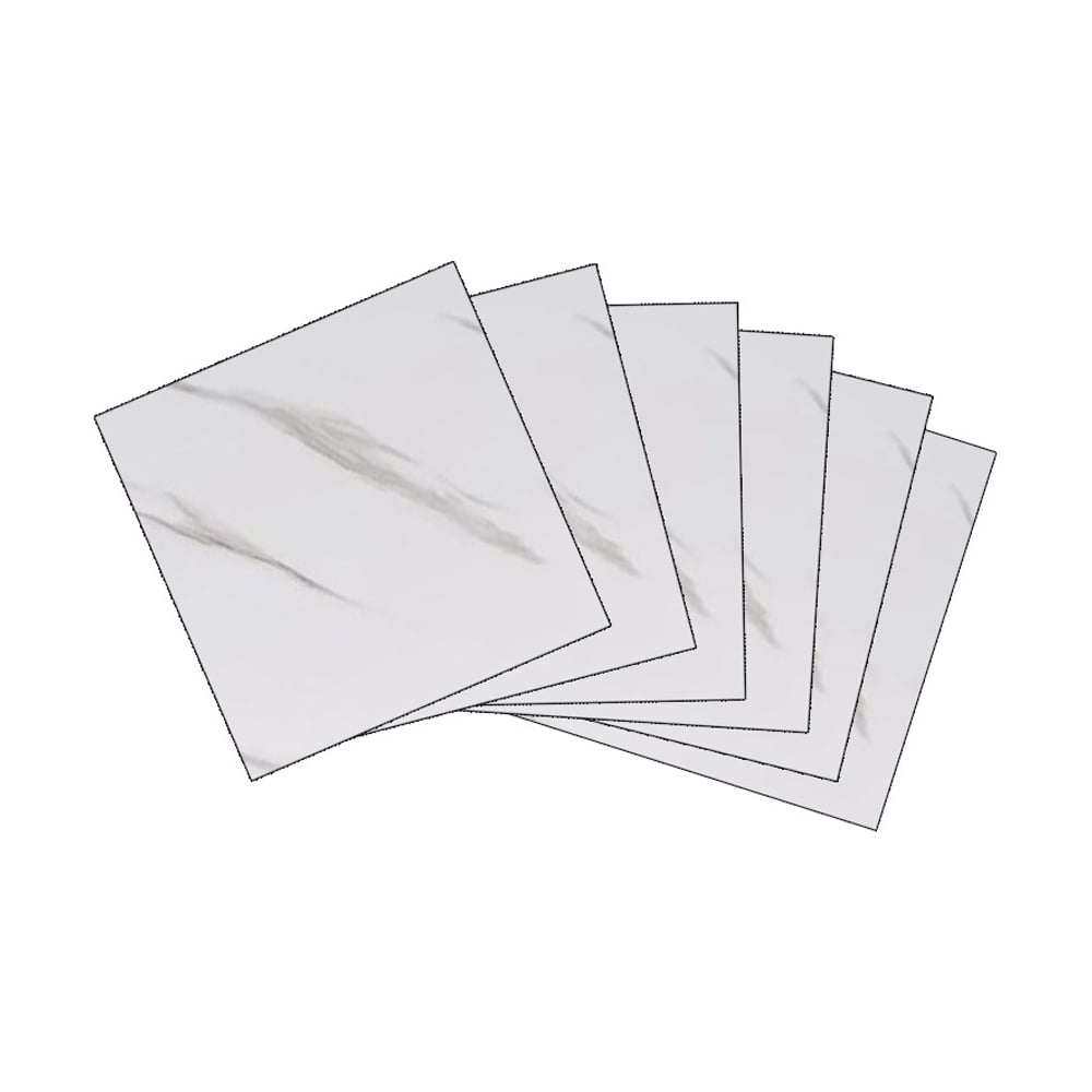 Изображение товара Самоклеящаяся плитка HOUSEHOLD 30x30 20 шт белый/серый влагостойкая