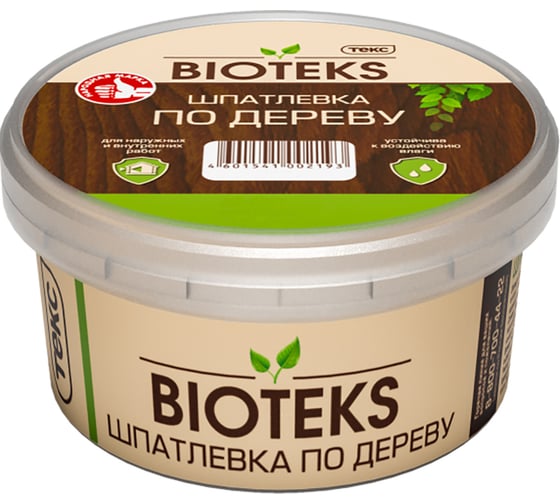 Изображение товара Шпатлевка по дереву Текс Bioteks Профи бук 0,25кг 700001378