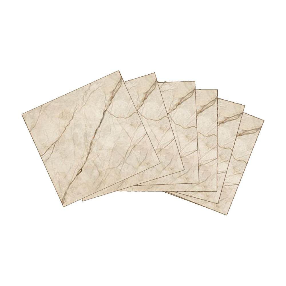 Изображение товара Самоклеящаяся плитка для стен 30x30 см бежевый коричневый 36 шт HOUSEHOLD