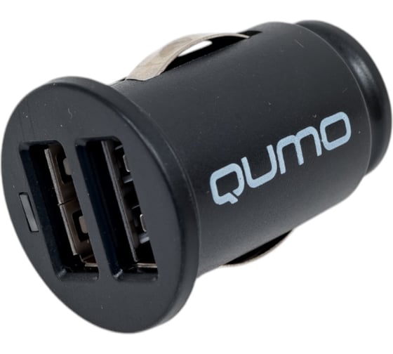 Изображение товара Автомобильное зарядное устройство QUMO Energy light Charger 0034, 2USB, 2А, черный 32849