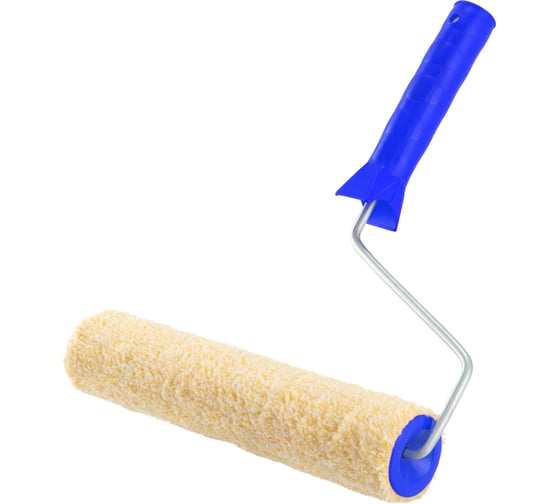Изображение товара Валик КЭС микрофибра желтый, 250 мм в сборе, 48 мм, ворс 8 мм, бюгель 6 мм 10310023