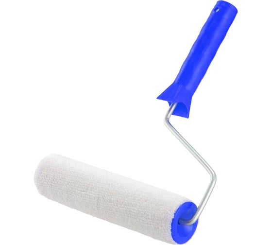 Изображение товара Валик КЭС велюровый, микрофибра, 200 мм в сборе, 48 мм, ворс 5 мм, бюгель 6 мм 10310014