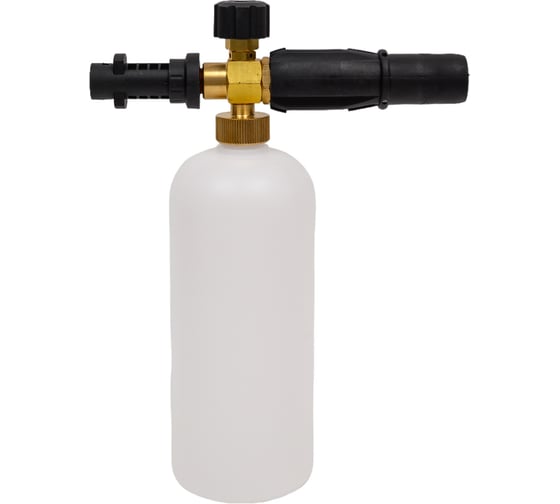 Изображение товара Пенная насадка с переходником для автомойки Karcher К2-К5, пластиковый переходник, CPK Премиум 1 литр ООО ТД Гидромаркет GMA-Pm-foam-CpK